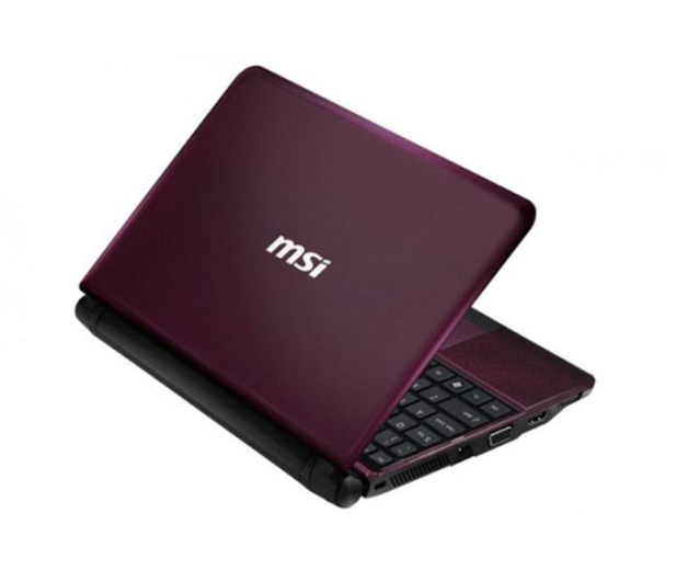 MSI Wind U180-491PL N2600/1GB/320/7SE fioletowy - 125129 - zdjęcie